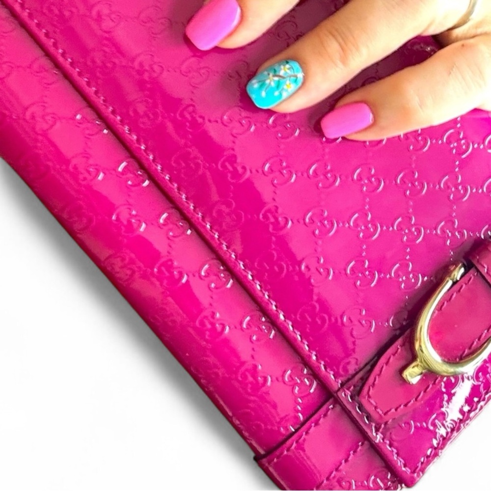 Gucci Guccissima Patent Leather Wallet - Picture 2 of 7